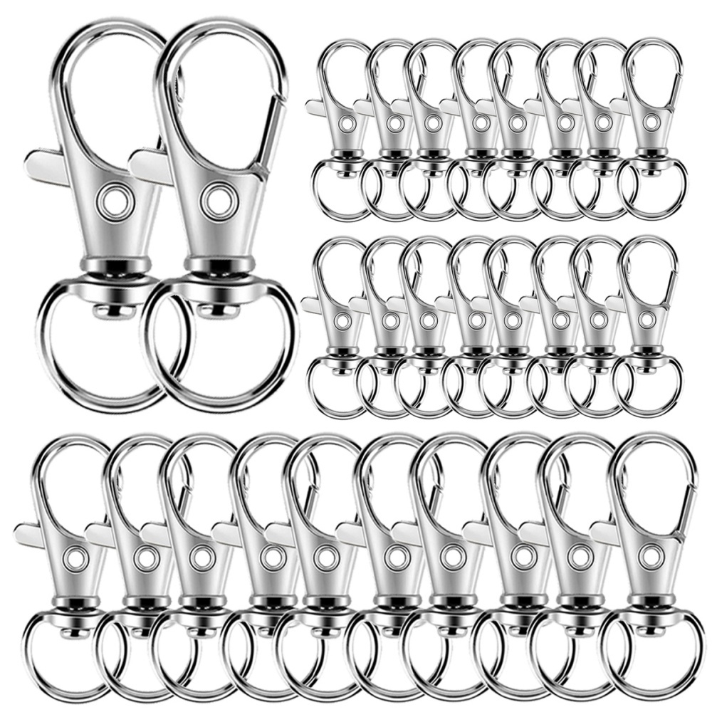 Jewelry Making Rings - 25-200Pcs Metal Swivel Snap Hooks Lobster