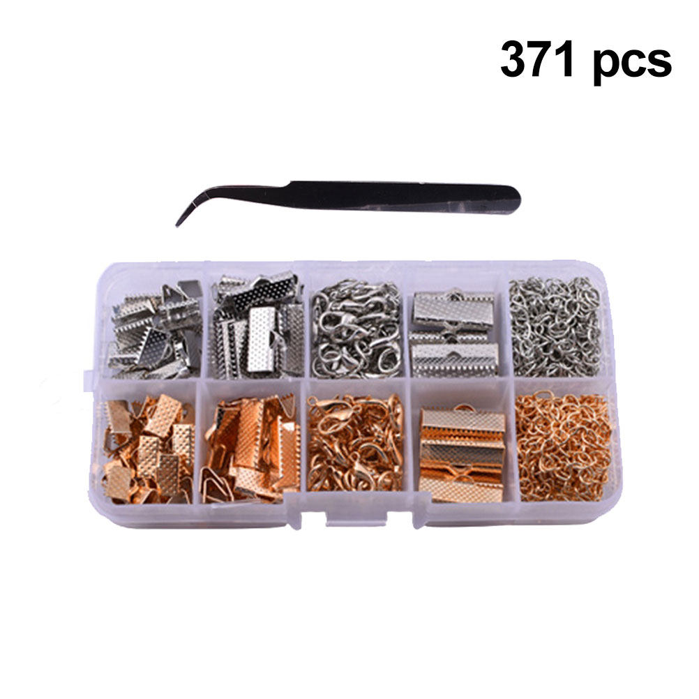371Pcs Gold Necklace Buckle Je - Jewelry Making Tool Kit recension och pris