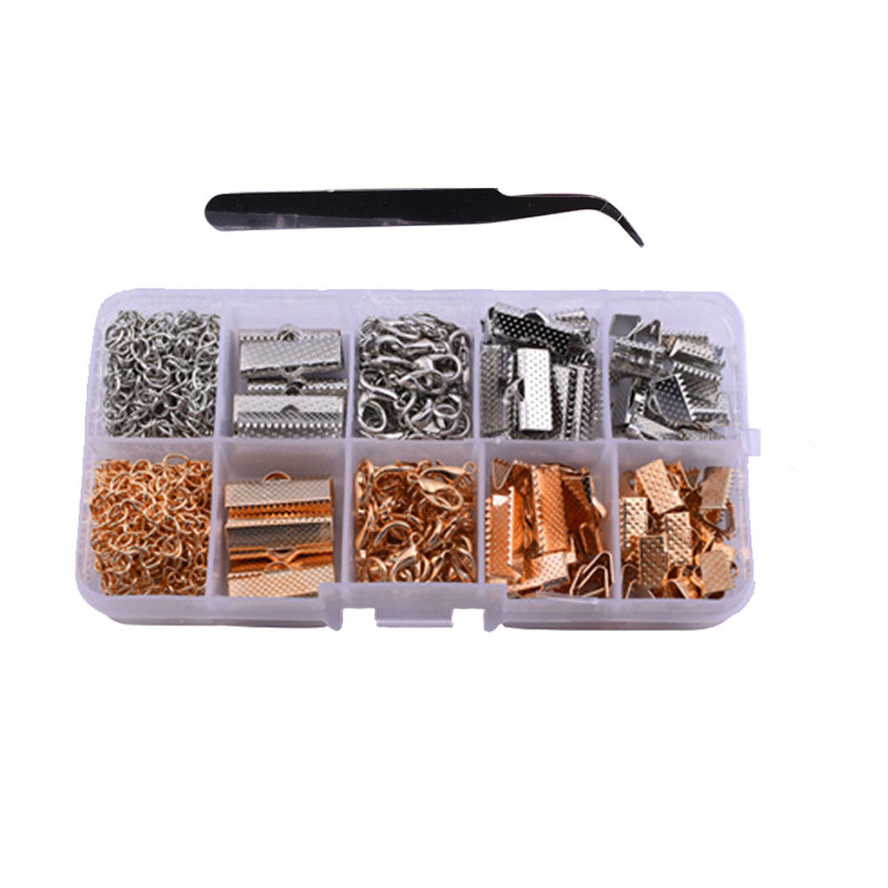 371Pcs Gold Necklace Buckle Je - Jewelry Making Tool Kit recension och pris