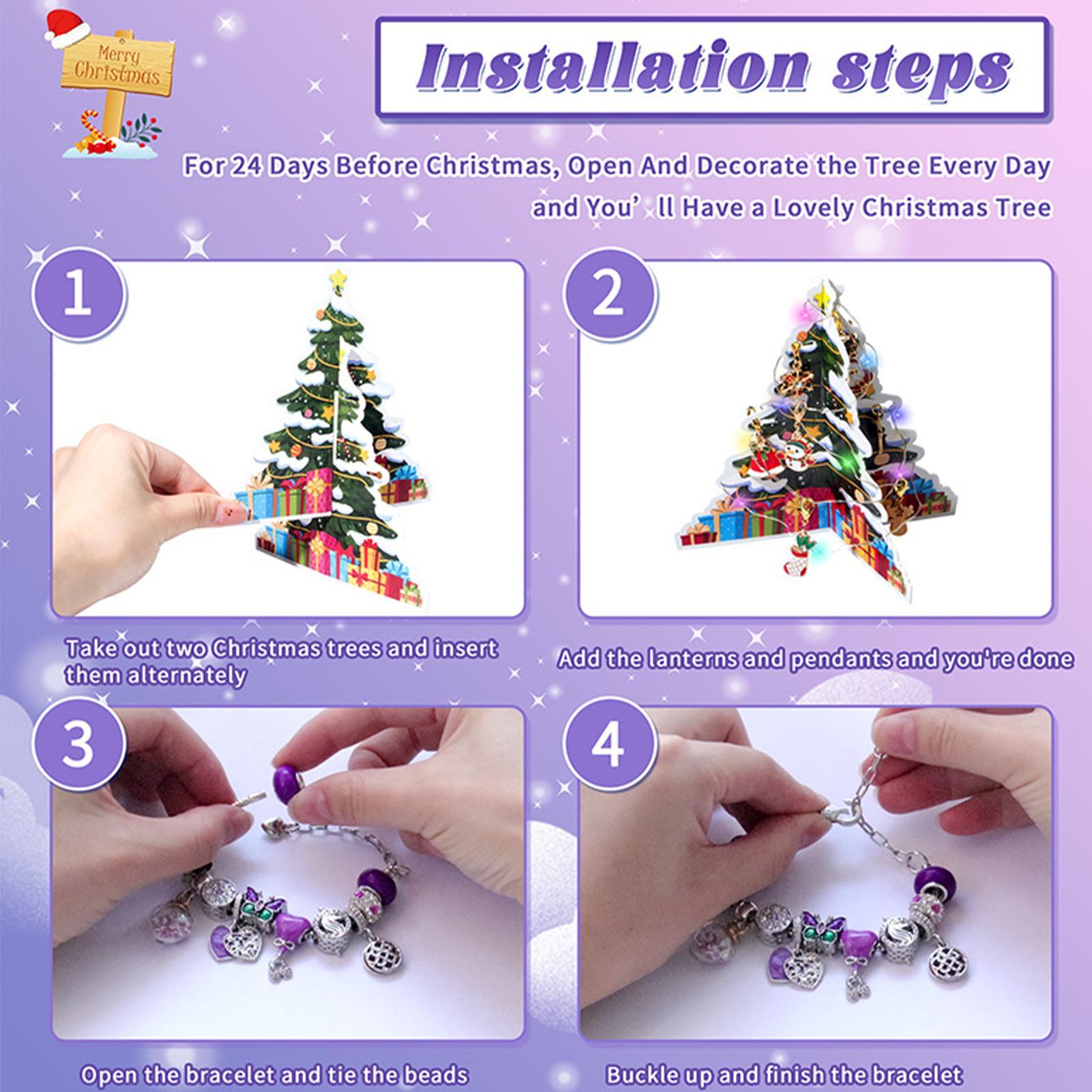 24 Days Christmas Countdown Ad - Jewelry Making Advent Calendar recension och pris