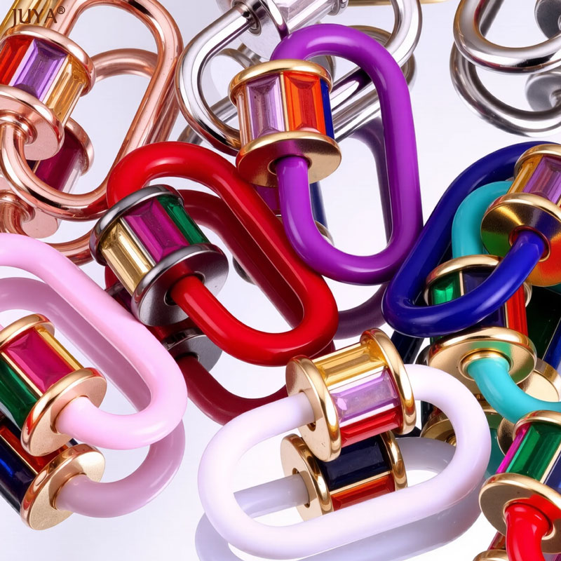 JUYA Rainbow Crystal Enamel Sc - Jewelry Making Pins recension och pris