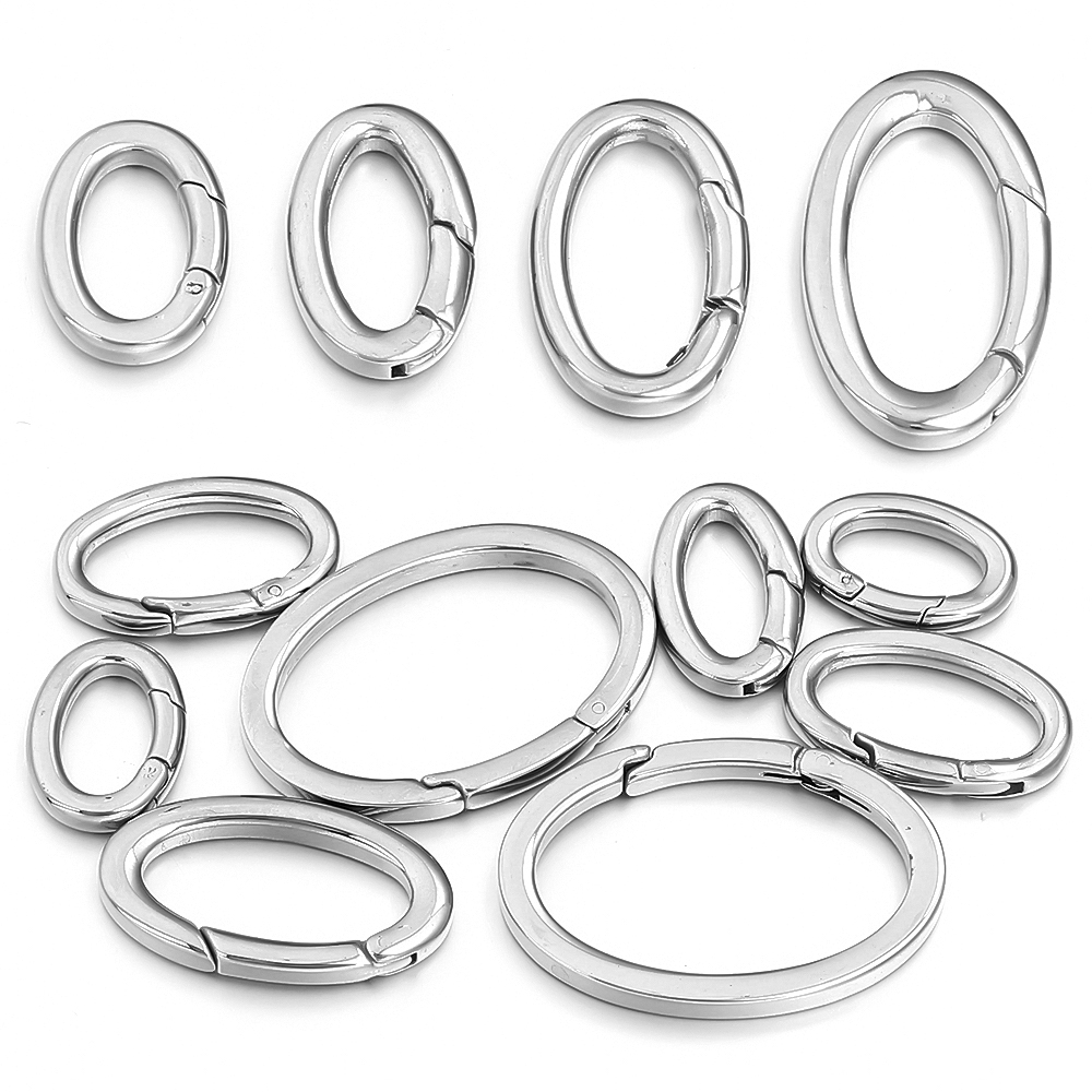 1pc Stainless Steel Spring Cla - Jewelry Making Rings recension och pris
