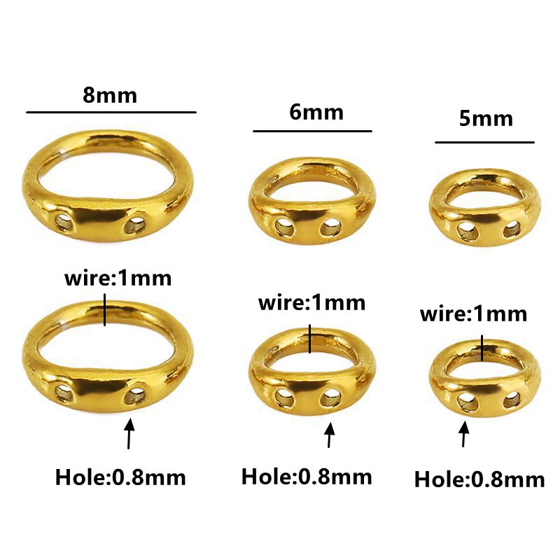 30pcs 5/6/8mm Stainless Steel  - Jewelry Making Basics recension och pris