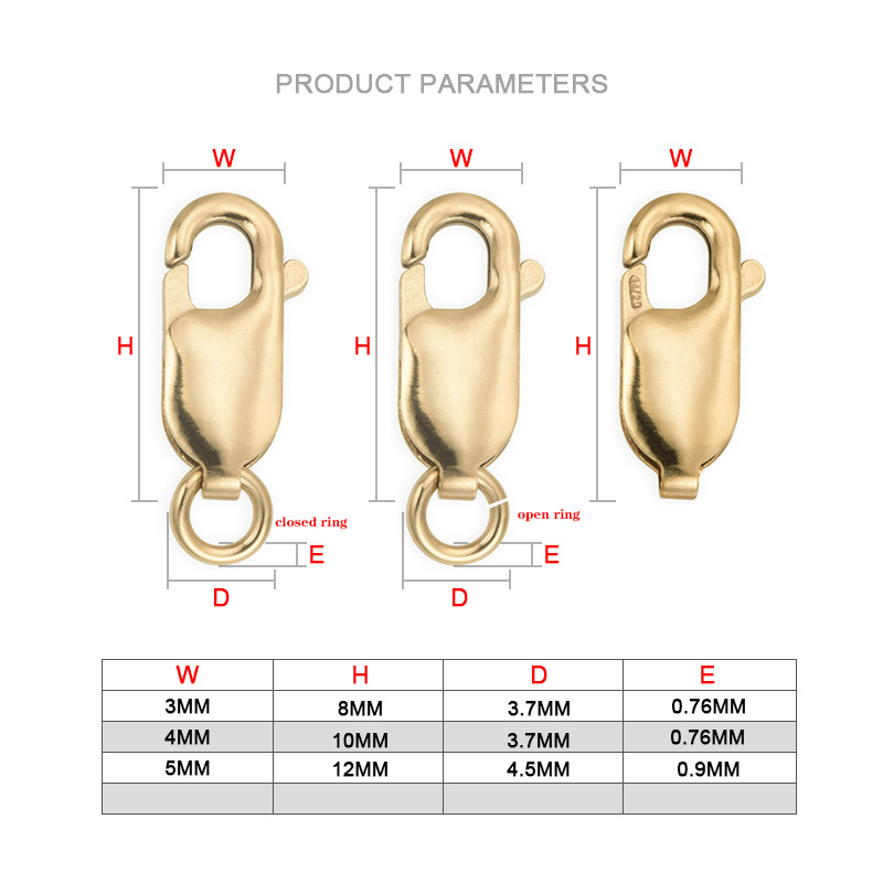 Lobster Clasp 14K Gold Filled  - Jewelry Making Rings recension och pris
