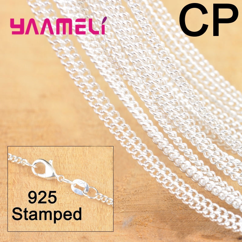 10PCS Hot Sale 18 Inch 925 Ste - Lobster Clasp Silver recension och pris