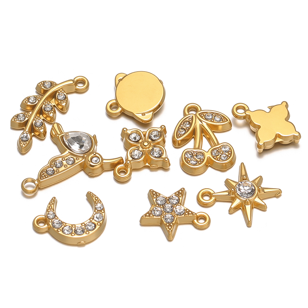 5Pcs Stainless Steel Zircon Li - Jewelry Making For 5 Year Old recension och pris