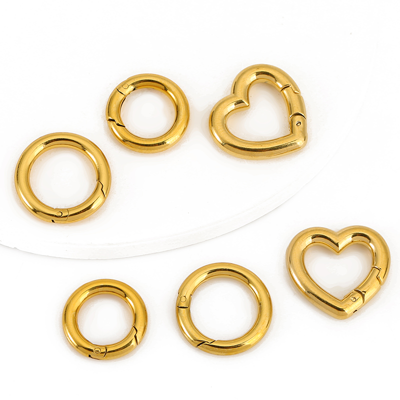 2pcs Stainless Steel Clasps He - Jewelry Making Rings recension och pris