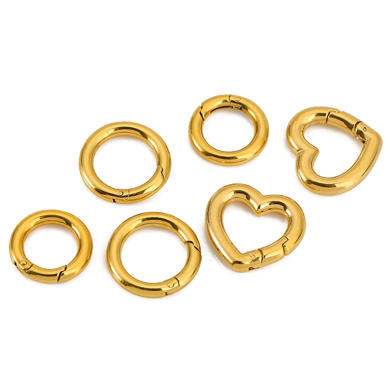 2pcs Stainless Steel Clasps He - Jewelry Making Rings recension och pris