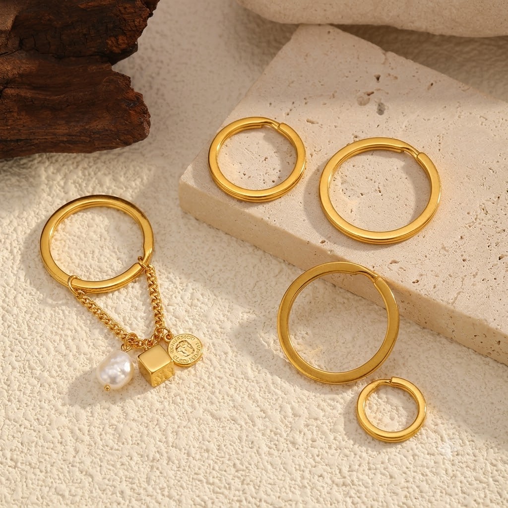 10pcs Stainless Steel 15-32mm  - Jewelry Making Rings recension och pris