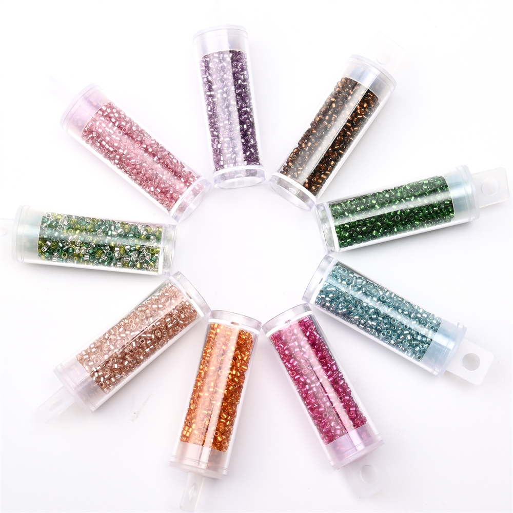 2mm Silver Colour Inside Mini  - Seed Bead Tube recension och pris