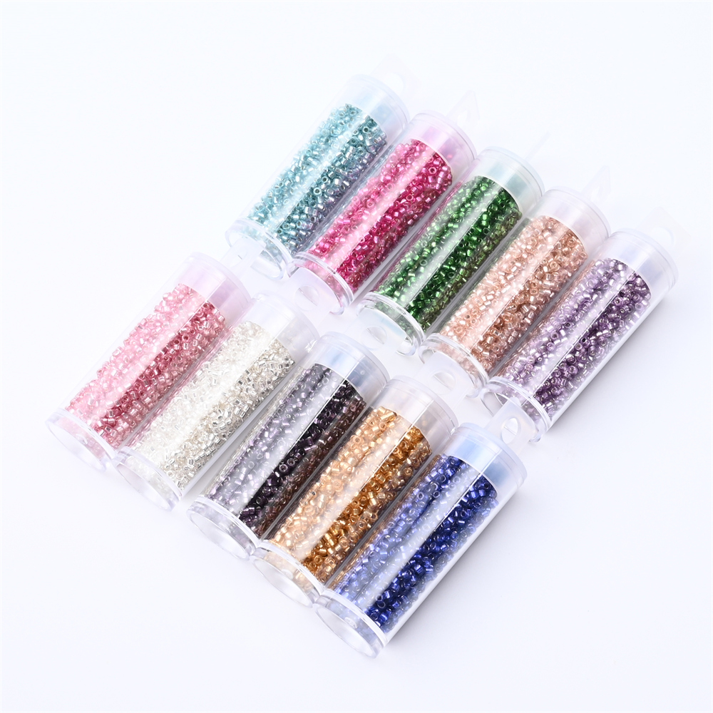 2mm Silver Colour Inside Mini  - Seed Bead Tube recension och pris