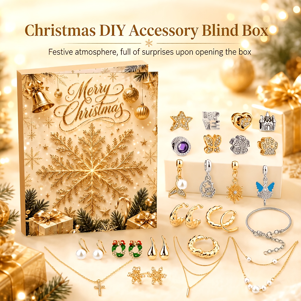 24Pcs Advent Calendar DIY Meta - Jewelry Making Advent Calendar recension och pris