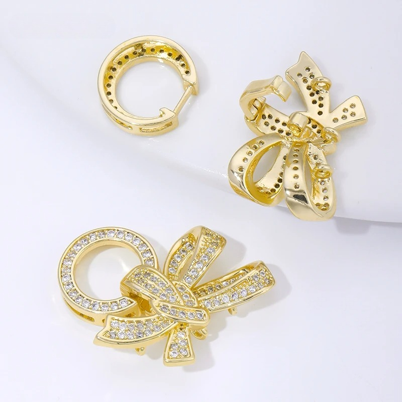 18K Gold Plated Pearl Clasps C - Jewelry Making Rings recension och pris