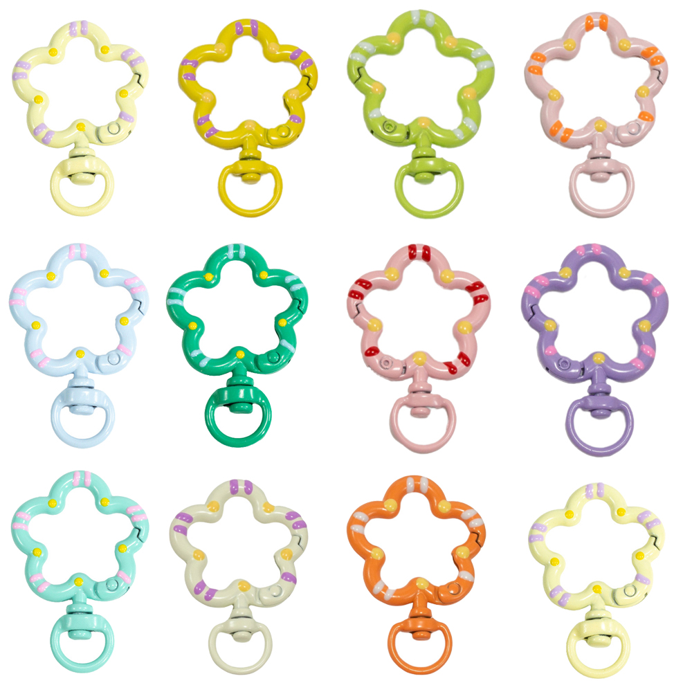 5pcs Flower Metal Lobster Claw - Jewelry Making Rings recension och pris