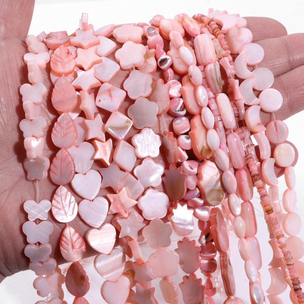 Pink Mother of Pearl Shell Bea - Seed Bead Tube recension och pris