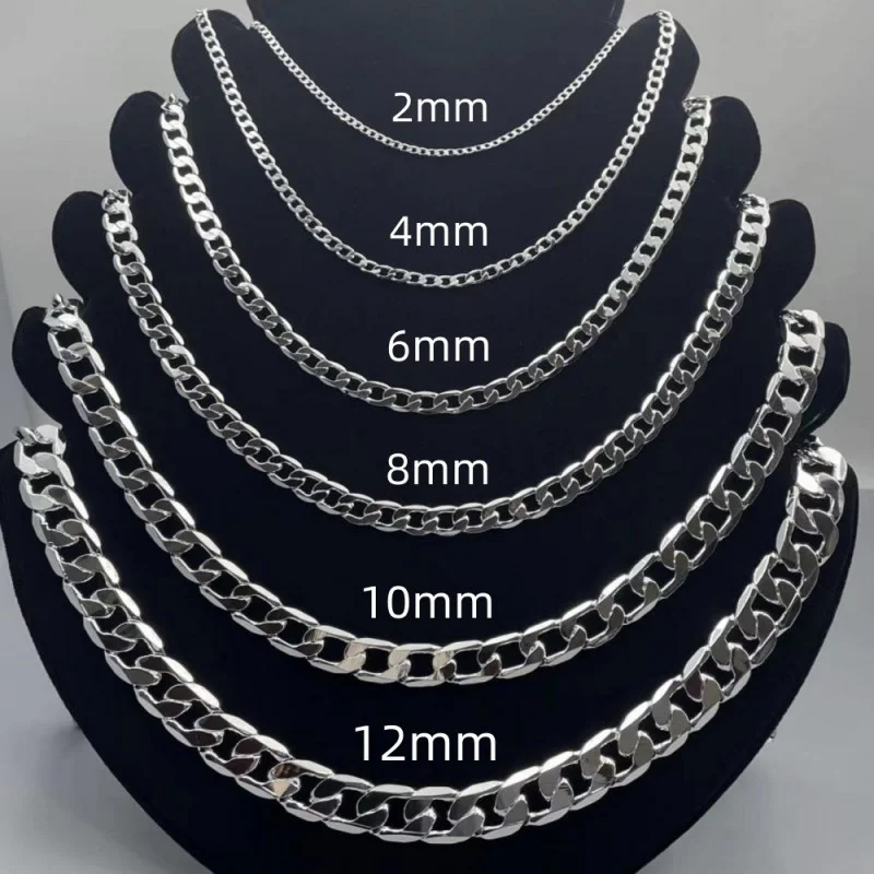 Men's 925 Sterling Silver Neck - Lobster Clasp Silver recension och pris