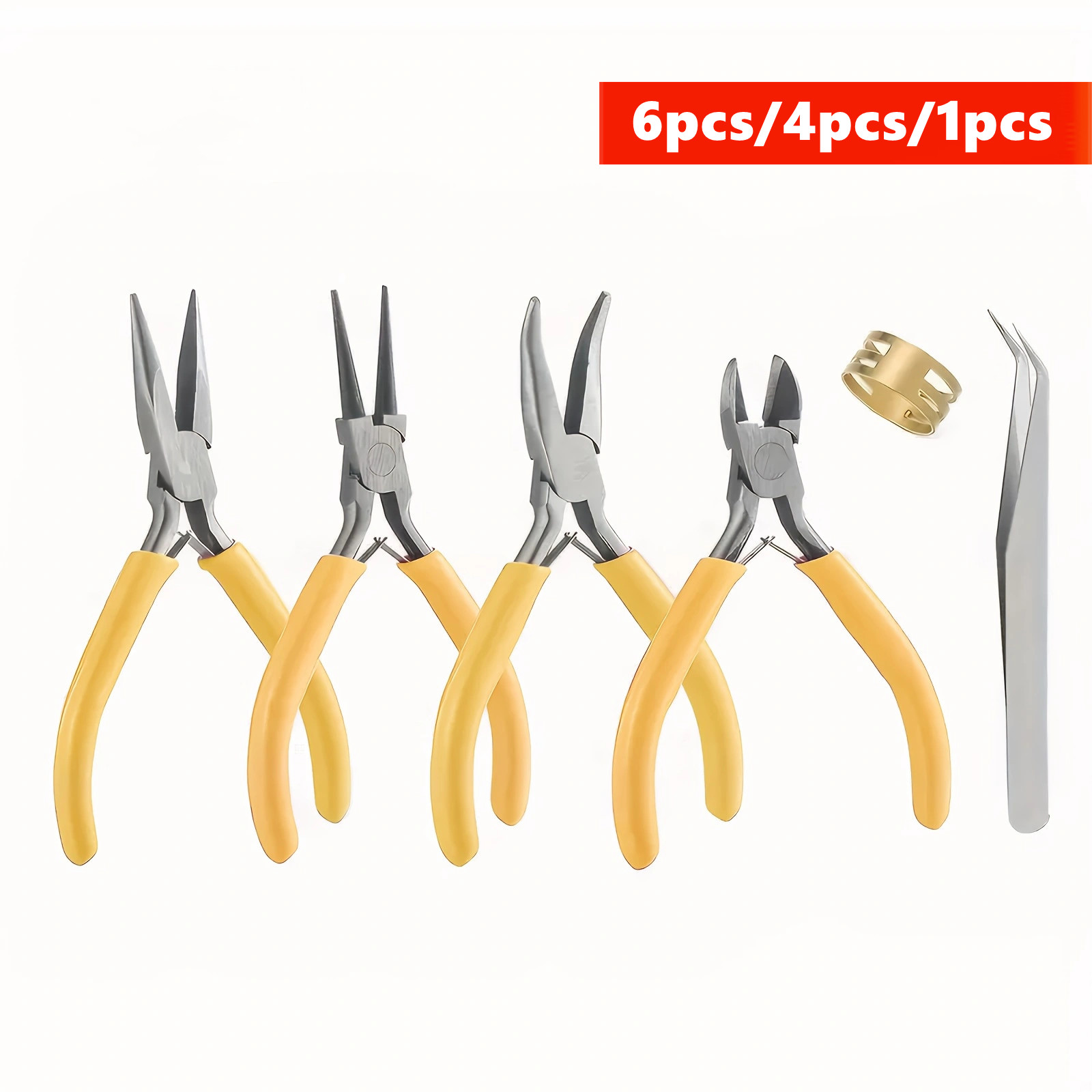 6/4/1pcs Yellow Jewelry Making - Jewelry Making Loop Pliers recension och pris