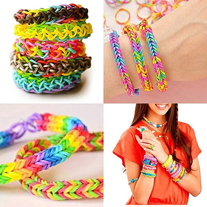 600 pieces Colorful Rubber Ban - Jewelry Making Tool Kit recension och pris
