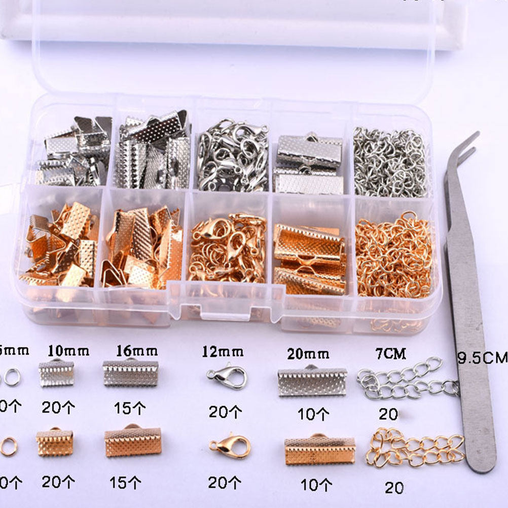 371Pcs Gold Necklace Buckle Je - Jewelry Making Tool Kit recension och pris