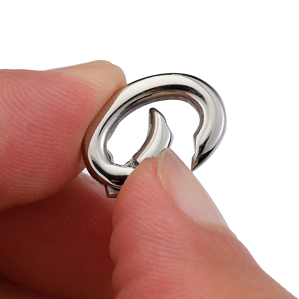 2pcs/1pc Stainless Steel Sprin - Jewelry Making Rings recension och pris
