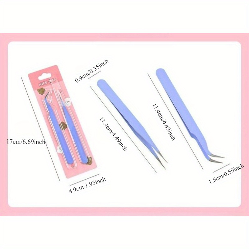 6pcs Tweezers Set - Angle and  - Jewelry Making Tool Kit recension och pris