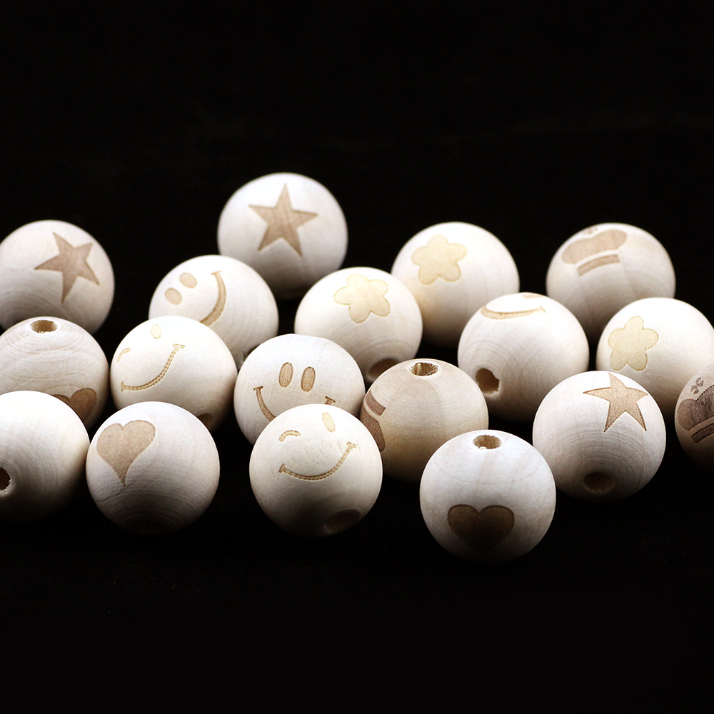 10pcs 20mm Round Natural Wood  - Jewelry Making For 5 Year Old recension och pris