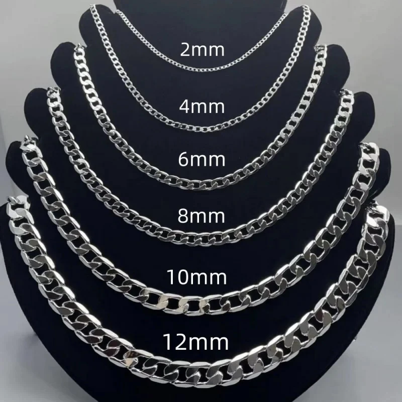 Men's 925 Sterling Silver Neck - Lobster Clasp Silver recension och pris