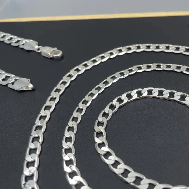 Men's 925 Sterling Silver Neck - Lobster Clasp Silver recension och pris