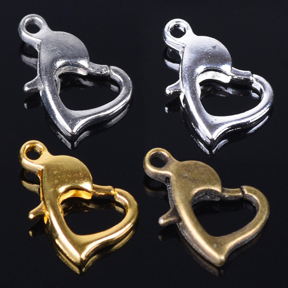 30pcs 12x8mm Gold/Silver/Bronz - Lobster Clasp Silver recension och pris