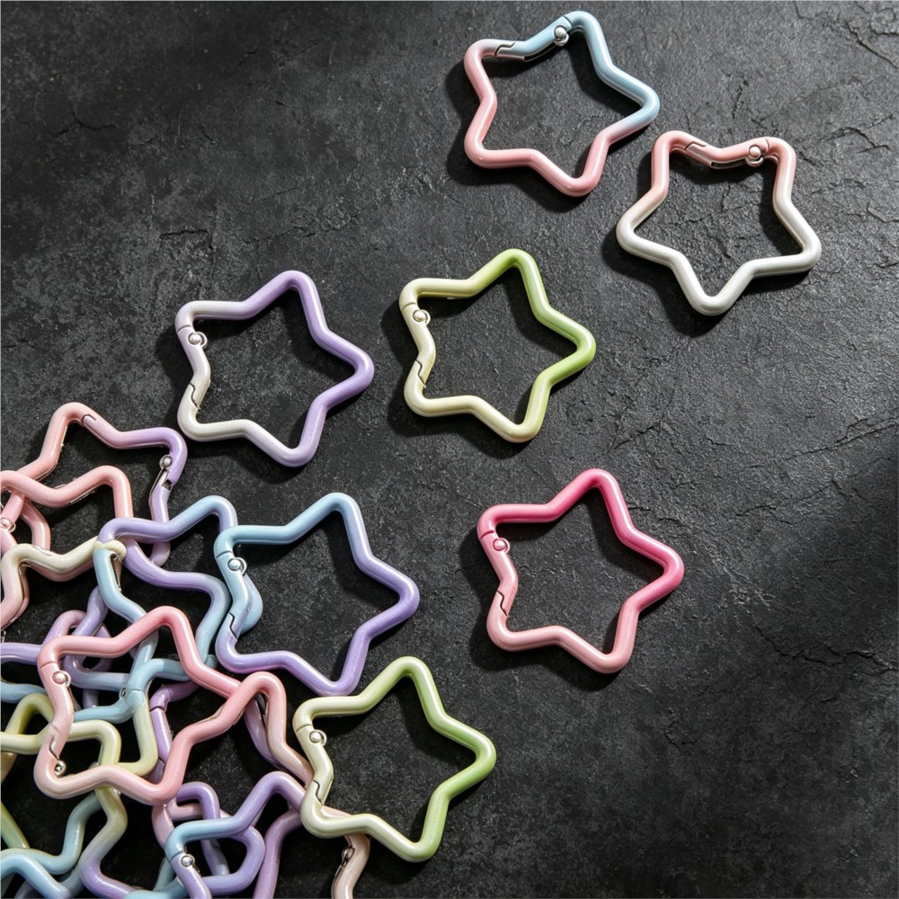 5PCS Gradient Star Shape Sprin - Jewelry Making Rings recension och pris