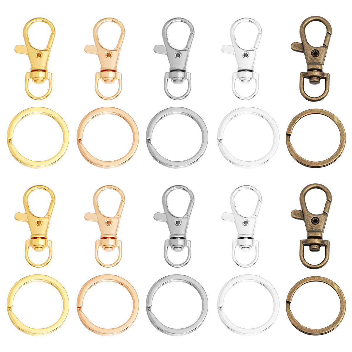 10Sets Alloy Swivel Lobster Cl - Jewelry Making Rings recension och pris