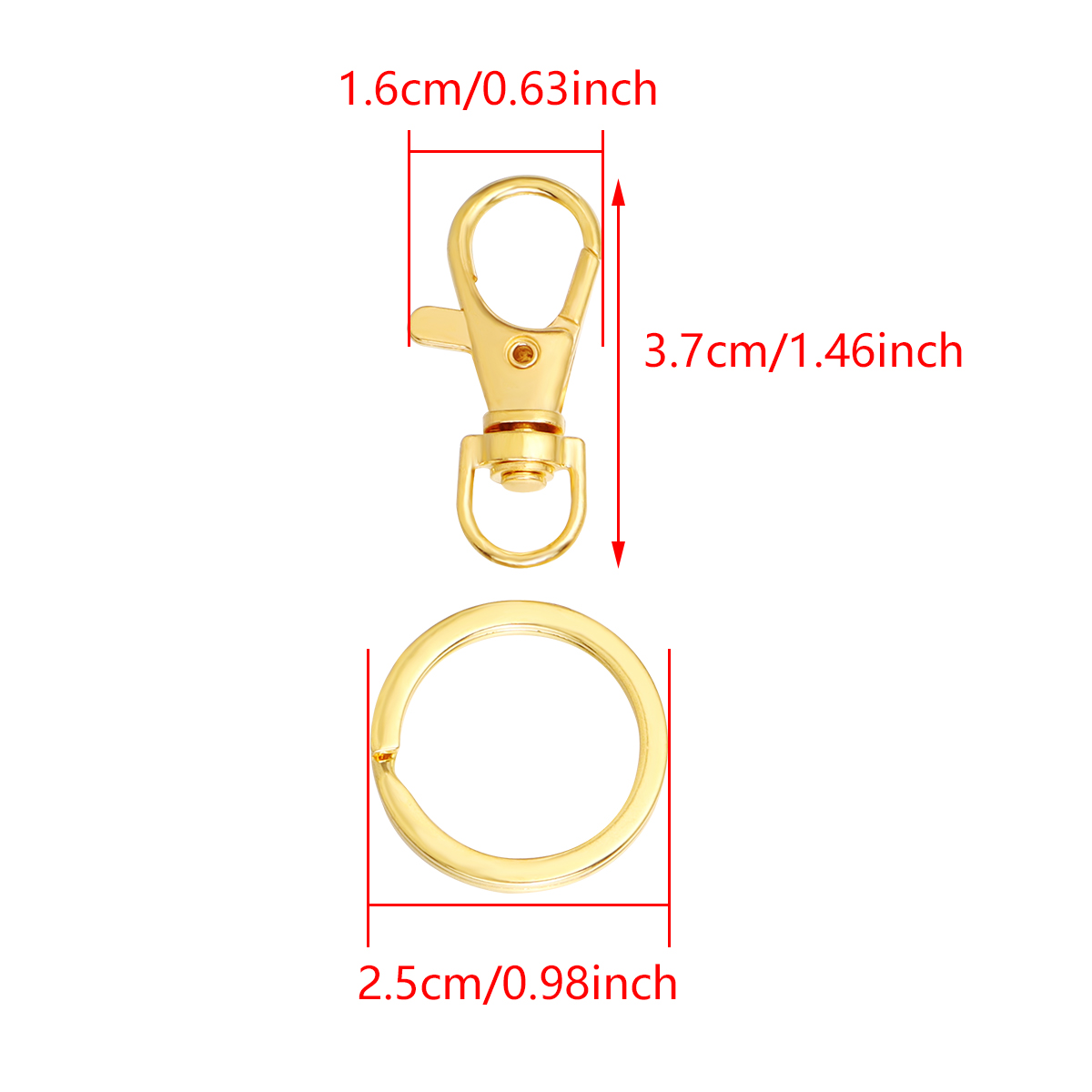 10Sets Alloy Swivel Lobster Cl - Jewelry Making Rings recension och pris